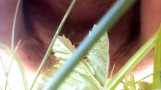 Peeing outside for the first time
