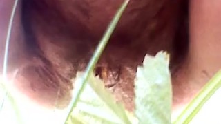 Peeing outside for the first time