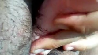 Masterbating outside trying to cum