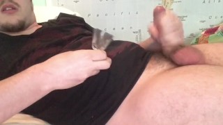 Shot of Cum! CEI from Femdom Camgirl. Continuous Cum! Soft to Hard! Cumslut