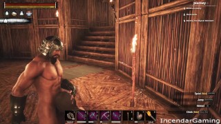 Incendar Facefucks Bound Slave Hard Cums. Video Game sex Conan Sexiles ERP