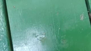 Jerking off in the park