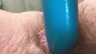 Playing with my hairy pussy