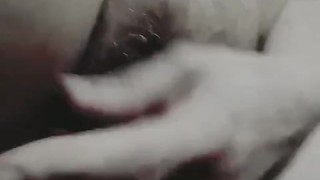 Redhead milf fucks her juicy pussy and plays with her tits