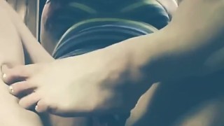 Sexy redhead teases camera with tits and ass rides her vibrator and cums