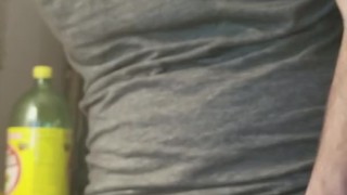 Hung brazilian jerk & cum