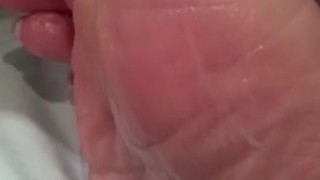 Erotic foot massage