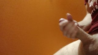 Medium cumshot ruined at toilet