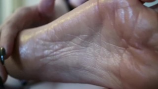Sweaty Hiking Wrinkly Soles- Closeups