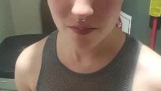 punk milfgets fucked in family's bathroom