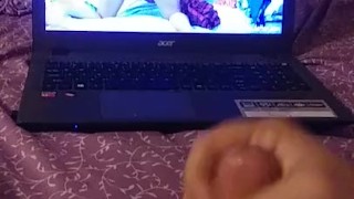Dicky Spreadum watching Bailey Brooke Cums the Same Time