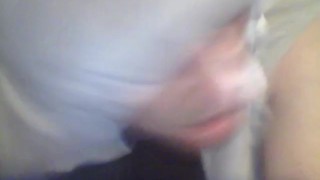 straight guy lost bet has to ride and deepthroat dildo for buddies on video
