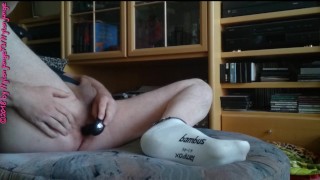Vibrator im Arschloch für die Prostata