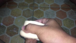 Solo toy masturbation cum