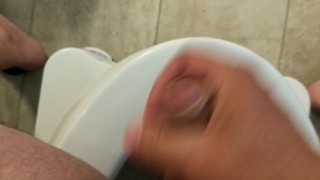 More jacking off in the bathroom....great cumshot