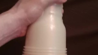 Massive cumshot after edging for hours