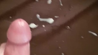 Massive cumshot after edging for hours