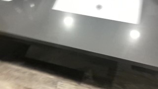 Risky Ladies Room Jerk and Cum (TS PublicPrincess)