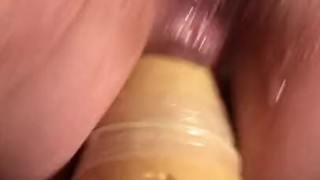 big squash in my ass with squirting