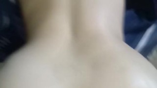 Pale beautiful bubble butt Pawg gets oiled up and creamed.