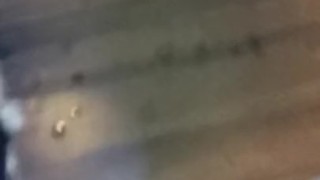 Standing and jerking, huge cumshot.