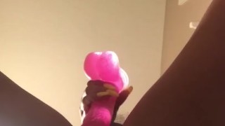 Sneaky bathroom masturbation