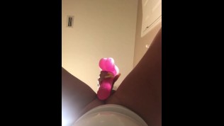 Sneaky Bathroom Masturbation 