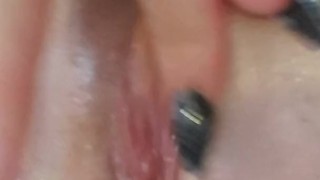 Oiling Up My Tight Pink Pussy