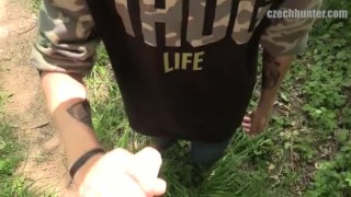  CZECH HUNTER 357 - Buff Muscular Hunk Enjoys Getting His Asshole Fucked