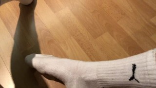 Cum on dirty white socks