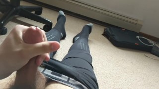 Jerking Off In Compression Pants