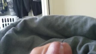 laying in bed bored and horny . . . .