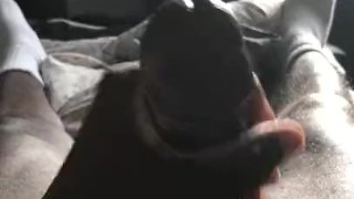 Black Lad Shoots Cum
