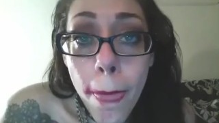 Gloves and Throat fuck