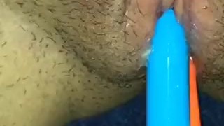 Tiny Pussy Got Horny During Family Dinner