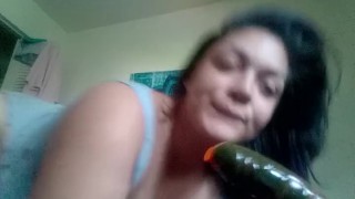 Lonely girl teasing