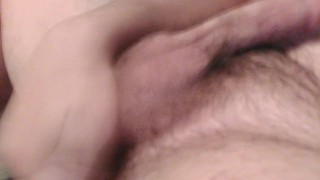 Playing with ass and cock