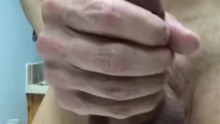 Gushing Creamy White Sperm