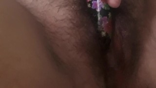 Vibrator Play in Lingerie