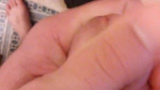 Stroking my big cock