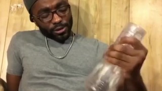 Quick BBC Fleshlight Fucking
