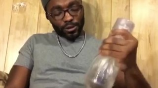 Quick BBC Fleshlight Fucking