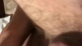 Dildo in ass + cum