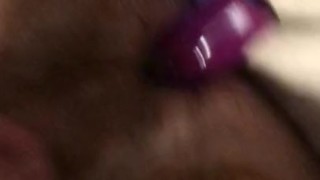 Dildo in ass + cum