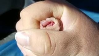 Jerking off while driving