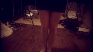 Dirty Ginger Bitch Goes Dancing on High Heels After Sex Party