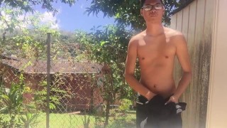 Jerking Off in Public and Caught