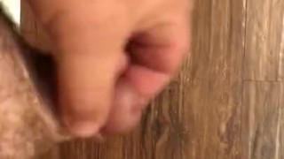 Solo masterbation with a small dick