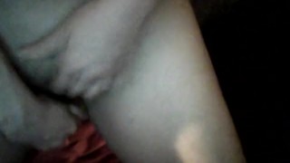 SECRETLY MASTURBATING CLIT&MINI DILDO FUN- WARNING LOUD DOG BACK AT THE END