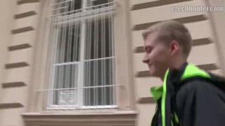  CZECH HUNTER 358 - Blonde & Dark Haired Twinks Try Anal For The First Time